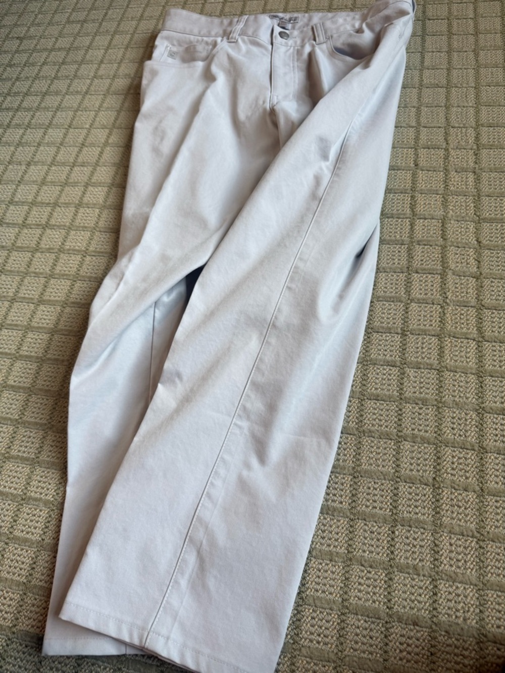 Peter Millar Light Gray Chinos - Clean Straight Leg